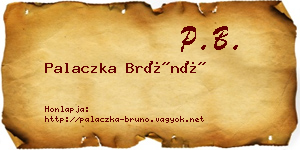 Palaczka Brúnó névjegykártya